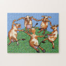 Zoek naar grappige koe puzzels Koeien