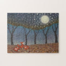 Zoek naar rode vossen puzzels Bomen