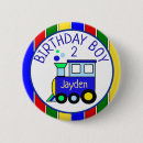 Zoek naar trein verjaardag buttons Blauw