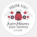 Zoek naar ladybug stickers Baby shower