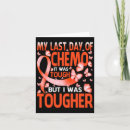 Zoek naar laatste chemo kaarten Overlevende