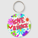 Zoek naar hippie bloemen sleutelhangers Liefde