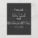 Zoek naar rude briefkaarten Sarcastisch