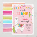 Zoek naar alpaca verjaardag uitnodigingen Llama feest