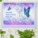 Zoek naar blauw keuken handdoeken Vlinder