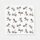 Zoek naar libellen servetten Zwart