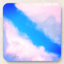 Zoek naar roze wolken onderzetters Hemel