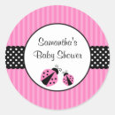Zoek naar roze lieveheersbeestje stickers Baby shower