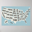 Zoek naar usa kaart posters Kantoor