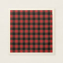Zoek naar buffalo plaid servetten Rood en zwart