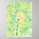 Zoek naar abstracte bloemen posters Groen