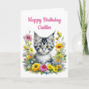 Zoek naar katten gelukkige verjaardagskaarten Meisje