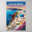 Zoek naar koepel posters Santorini griekenland