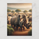 Zoek naar neushoorn briefkaarten Wild