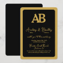 Zoek naar avond huwelijk uitnodigingen Zwart