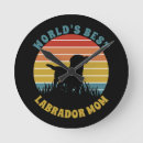 Zoek naar labrador klokken Silhouet