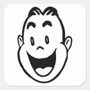 Zoek naar maan gezicht stickers Zwart wit