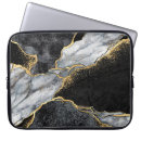 Zoek naar zwart wit marmer laptop sleeves Abstract