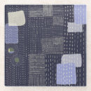 Zoek naar japans patroon onderzetters Blauw