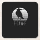 Zoek naar vintage vogels onderzetters F caw f