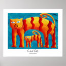 Zoek naar kleurrijke katten posters Katje