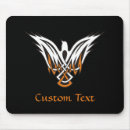 Zoek naar zwarte vogel muismatten Oranje