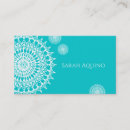 Zoek naar turquoise mandala visitekaartjes Turkoois