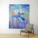 Zoek naar dolfijn in blauw water posters Liefde