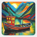 Zoek naar fjord stickers Natuur
