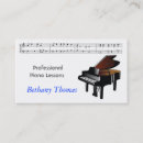 Zoek naar instrument visitekaartjes Piano