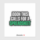 Zoek naar grappige accountant stickers Spreadsheet