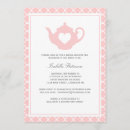 Zoek naar pink bridal tea party uitnodigingen Roze