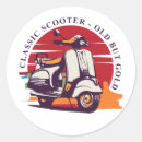 Zoek naar klassieke motorfiets stickers Scooter