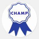 Zoek naar kampioen stickers Eerste plaats