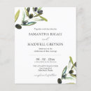 Zoek naar olijf uitnodigingen Waterverf