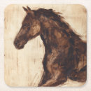 Zoek naar paarden onderzetters Bruin paard