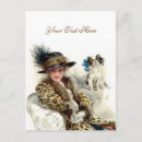 Zoek naar hond briefkaarten Vrouw