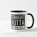 Zoek naar straight outta mokken Typografie