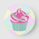 Zoek naar roze cupcake klokken Schattig