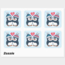Zoek naar pinguïn liefde stickers Schattig