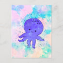 Zoek naar octopus cartoon briefkaarten Zee