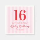 Zoek naar sweet 16 papieren servetten Roze