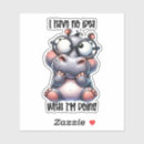 Zoek naar nijlpaard stickers Grappig