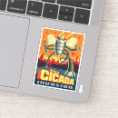 Zoek naar cicaden stickers Cicade invasie