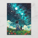 Zoek naar manen briefkaarten Nachthemel