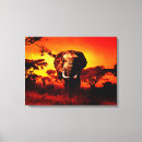 Zoek naar afrikaanse olifant kunst Zonsondergang