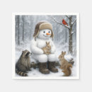 Zoek naar sneeuwman servetten Schattig