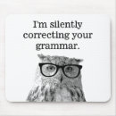 Zoek naar grappige uilen muismatten Dier