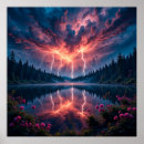 Zoek naar bliksem posters Landschap