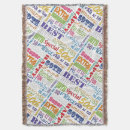 Zoek naar leuke kleurrijke dekens Voor haar